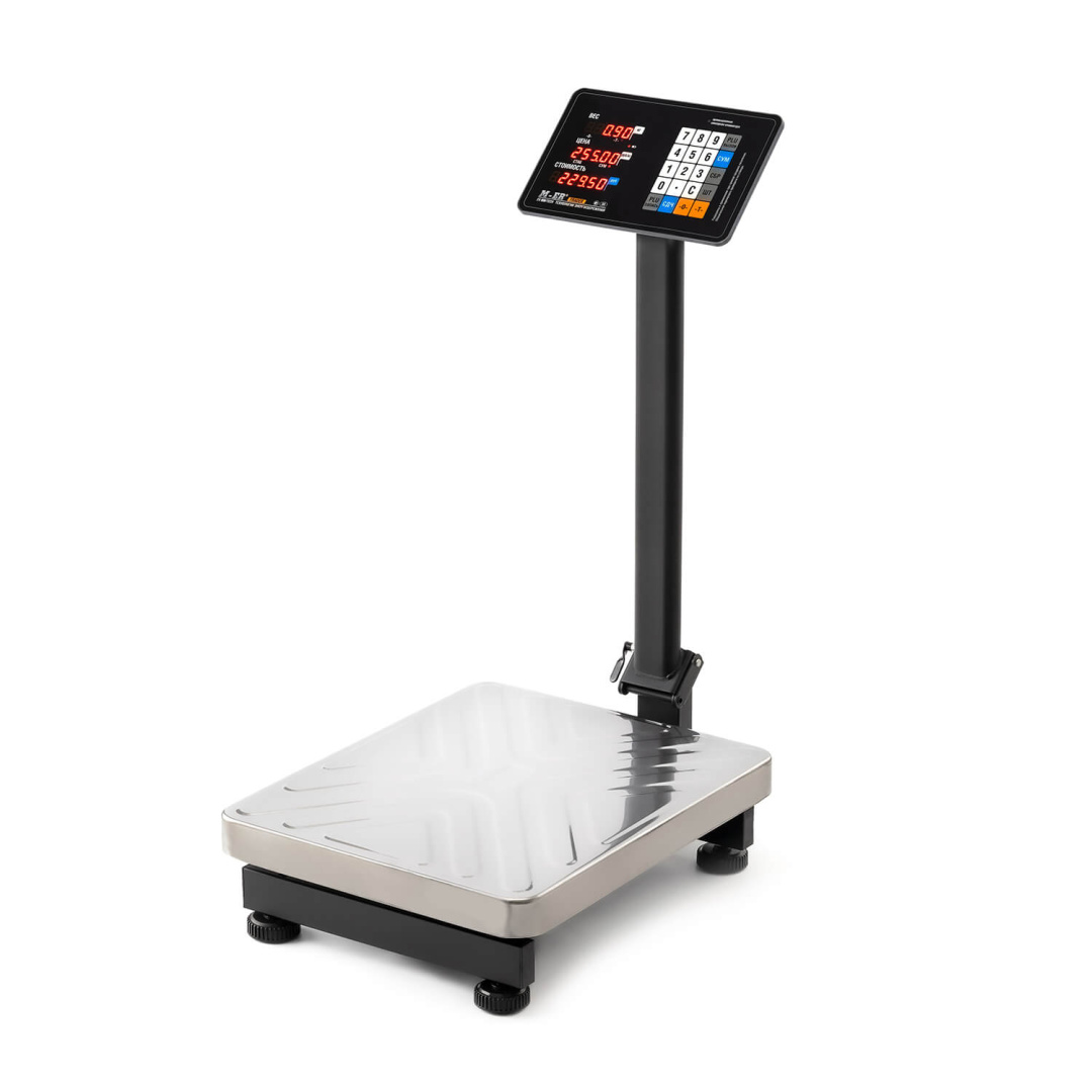 Торговые напольные весы M-ER 333 ACP-150.20/50 "TRADER" с расч. стоимости LED