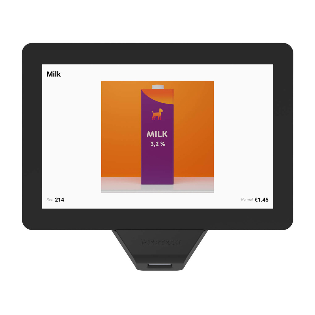 Прайс-чекер MERTECH P10 / P10SL2N в комп. с POE-ижектором и VESA креплением