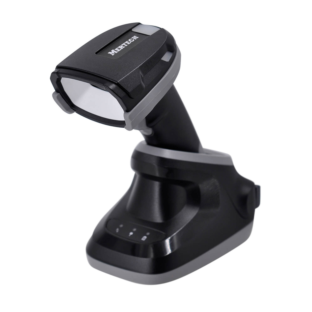 Беспроводной сканер штрих-кода MERTECH CL-2410 BLE Dongle P2D USB black + зарядно-коммуникационная подставка (Cradle)