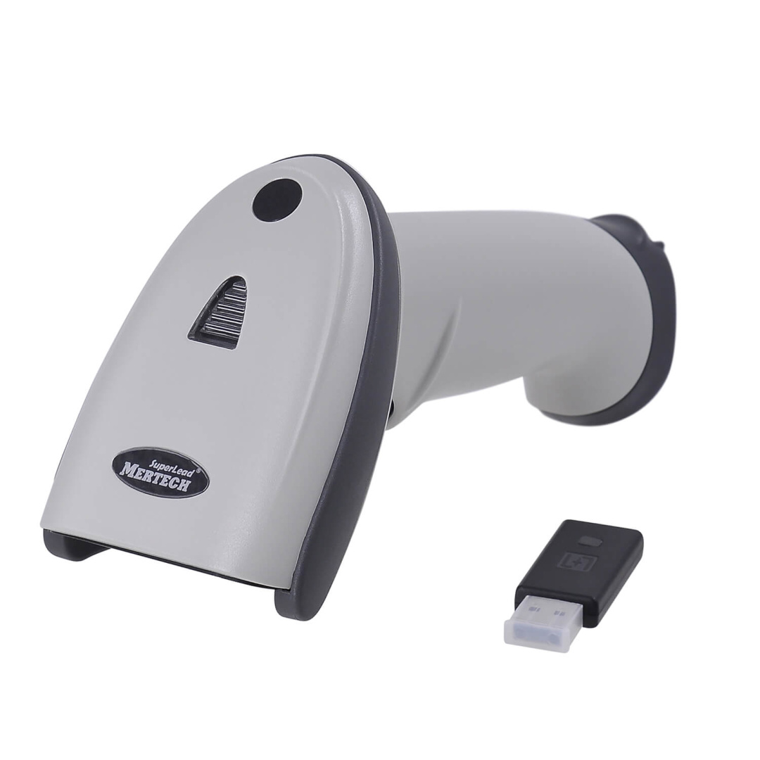 Беспроводной сканер штрих-кода MERTECH CL-2210 BLE Dongle P2D USB White с зарядно-коммуникационной подставкой Cradle