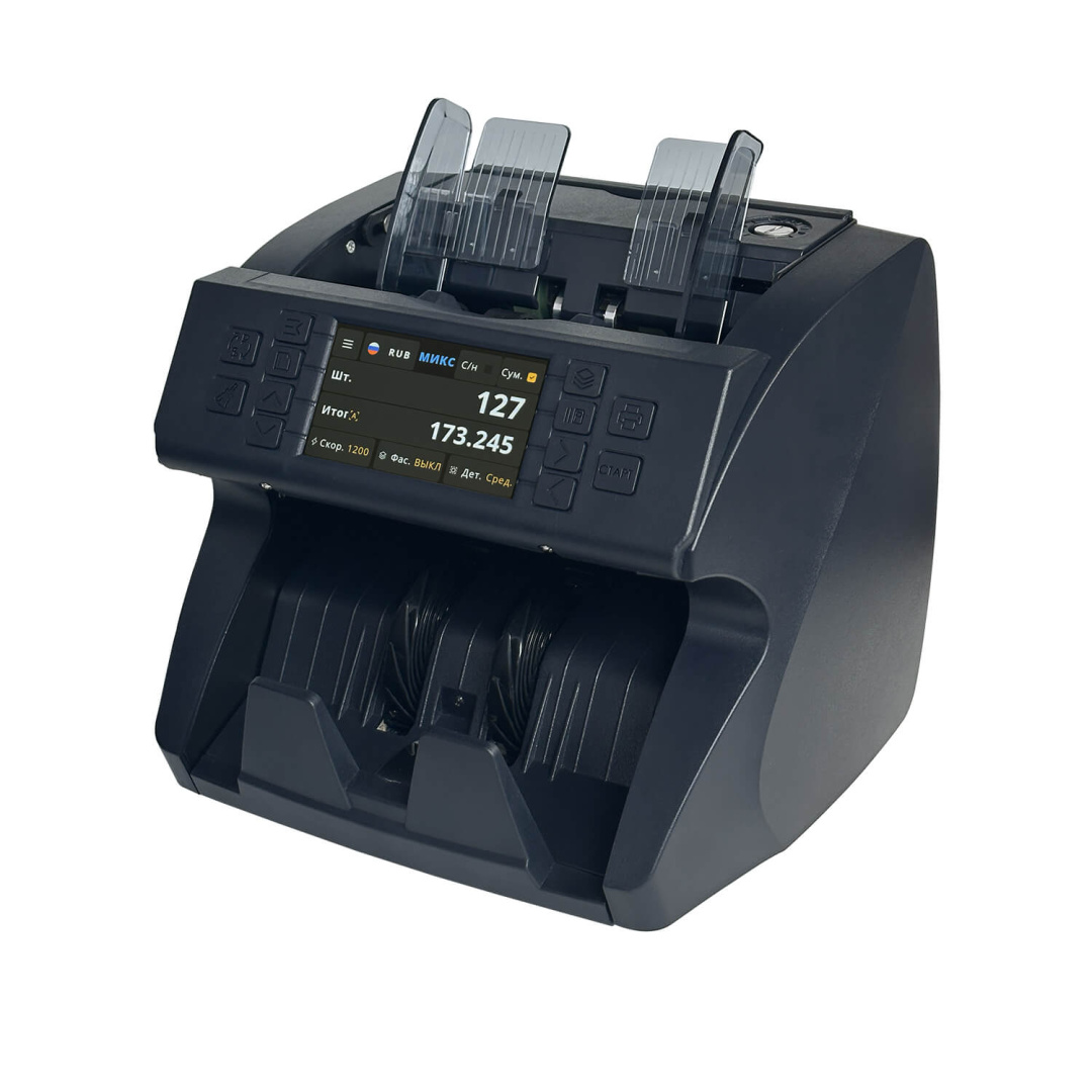 Счетчик банкнот с детектором подлинности MERTECH C-100 CIS MG touch screen